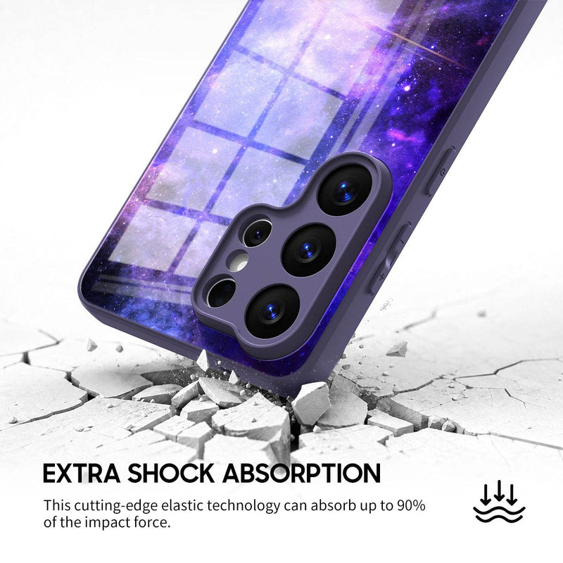 Blue-Purple Nebula - Samsung Glass Case