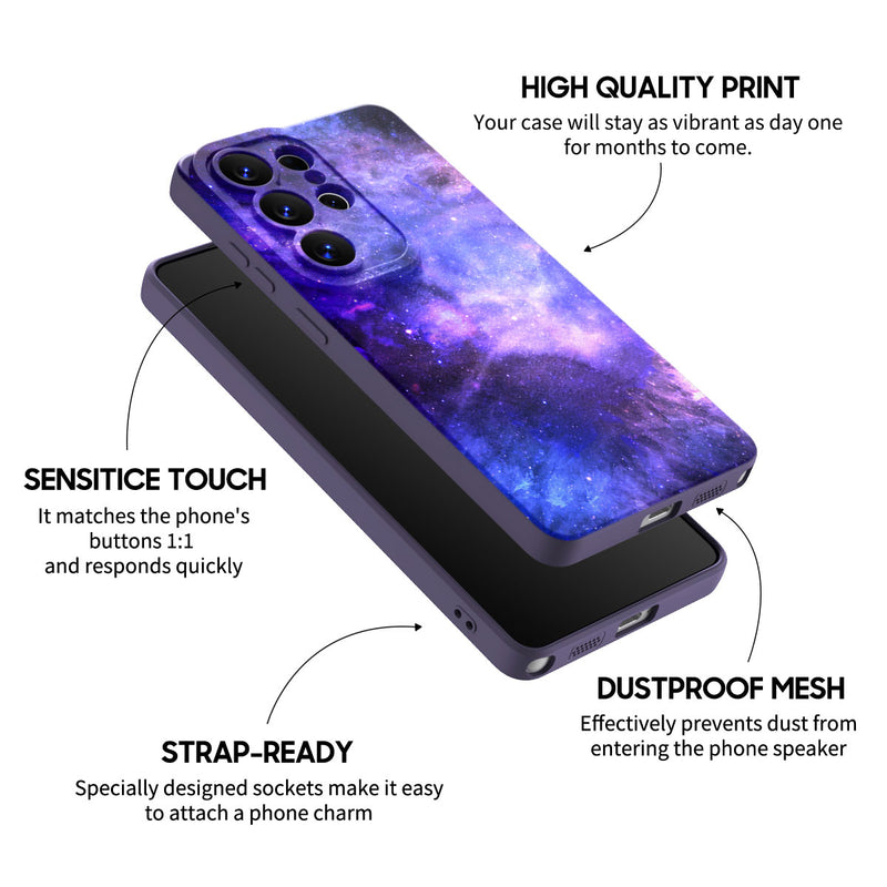 Blue-Purple Nebula - Samsung Silicone Case