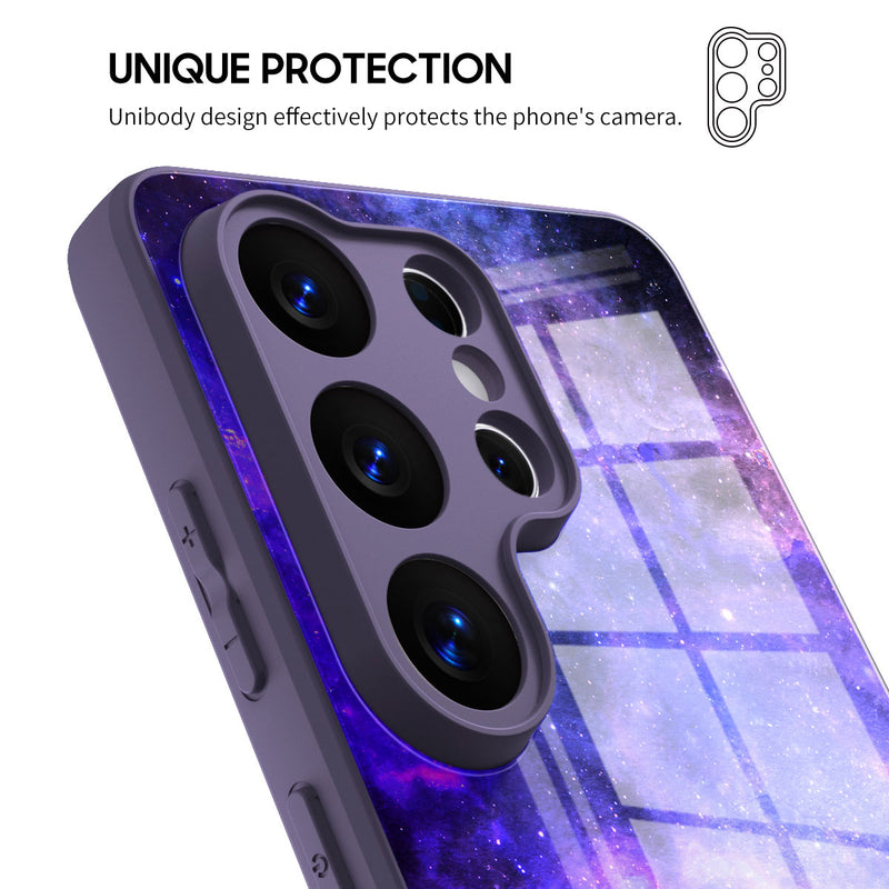 Blue-Purple Nebula - Samsung Glass Case