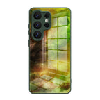 Yellow-Green Nebula - Samsung Glass Case