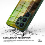 Yellow-Green Nebula - Samsung Glass Case