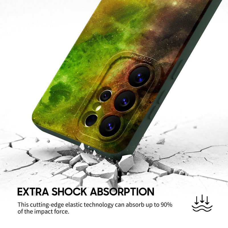 Yellow-Green Nebula - Samsung Silicone Case