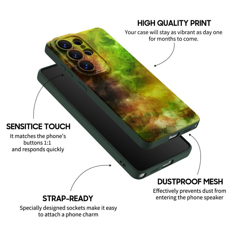 Yellow-Green Nebula - Samsung Silicone Case