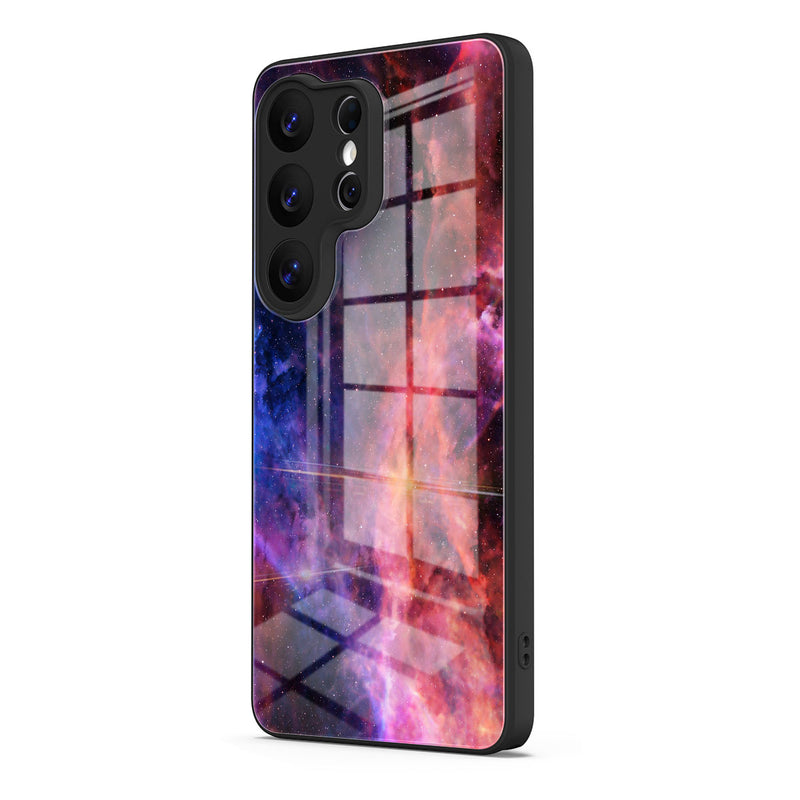 Blue Red Nebula - Samsung Glass Case