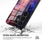 Blue Red Nebula - Samsung Glass Case