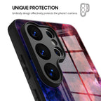 Blue Red Nebula - Samsung Glass Case