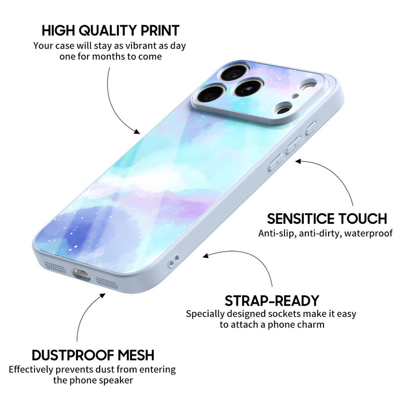 Astral Blue - iPhone Glass Case