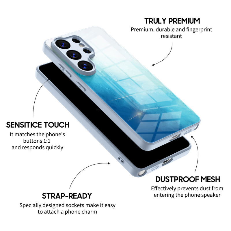 Azure Beach - Samsung Glass Case