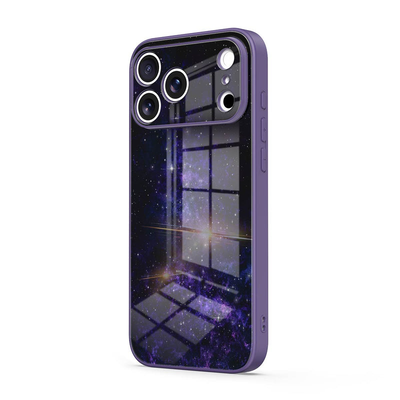 Purple Planet - iPhone Glass Case