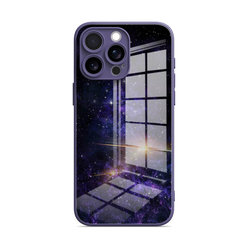 Purple Planet - iPhone Glass Case