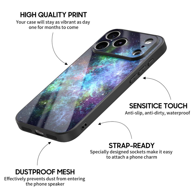 Magnetic Starburs - iPhone Glass Case