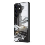 Black White - Samsung Glass Case