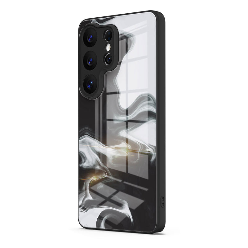 Black White - Samsung Glass Case