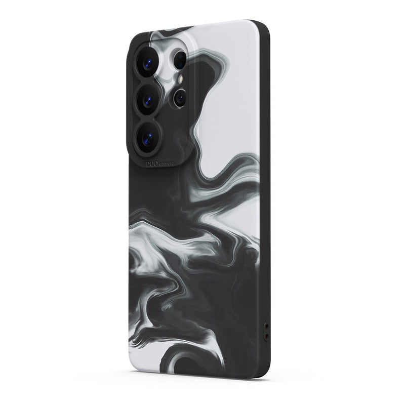 Black White - Samsung Silicone Case