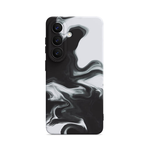 Black White - Samsung Silicone Case