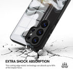 Black White - Samsung Glass Case
