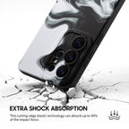 Black White - Samsung Silicone Case