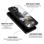 Black White - Samsung Glass Case