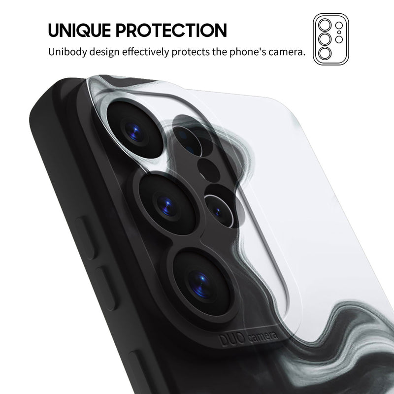 Black White - Samsung Silicone Case