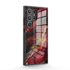 Dark Red Gilt - Samsung Glass Case Caselm