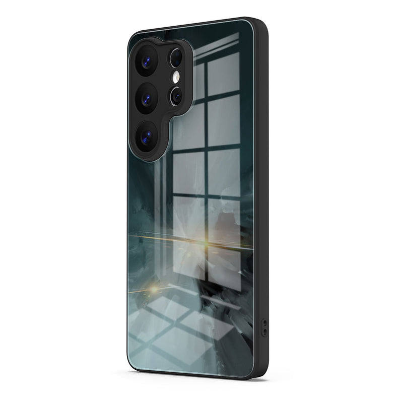 Black Gray - Samsung Glass Case