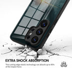 Black Gray - Samsung Glass Case
