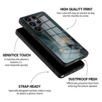 Black Gray - Samsung Glass Case
