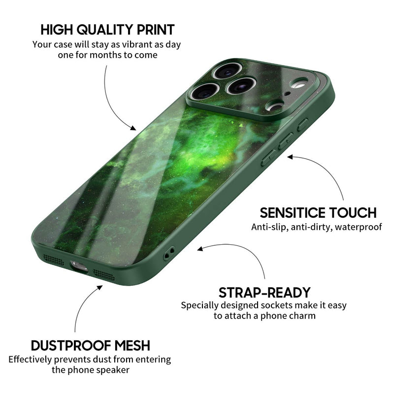 Green Ghost Luo - iPhone Glass Case
