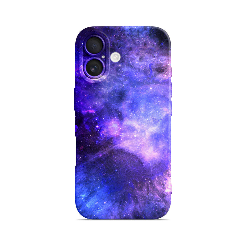 Blue-Purple Nebula - iPhone Silicone Case
