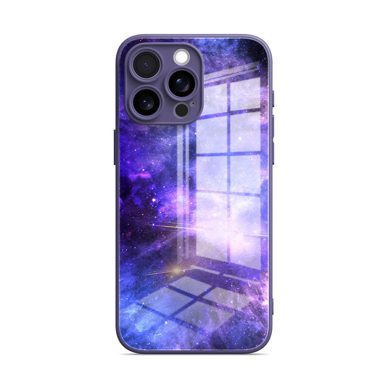 Blue-Purple Nebula - iPhone Glass Case