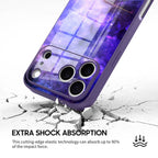 Blue-Purple Nebula - iPhone Glass Case