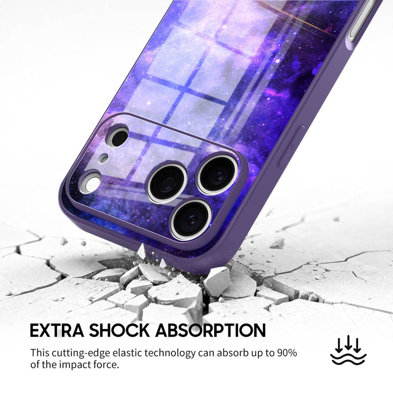 Blue-Purple Nebula - iPhone Glass Case