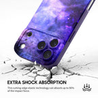Blue-Purple Nebula - iPhone Silicone Case