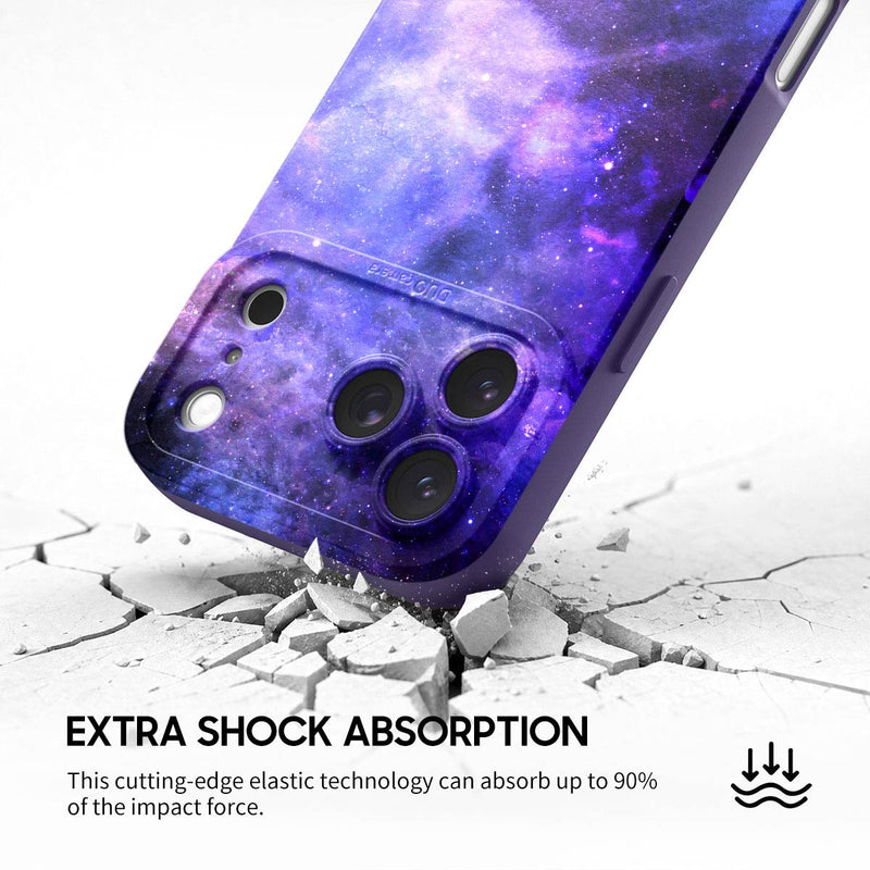 Blue-Purple Nebula - iPhone Silicone Case