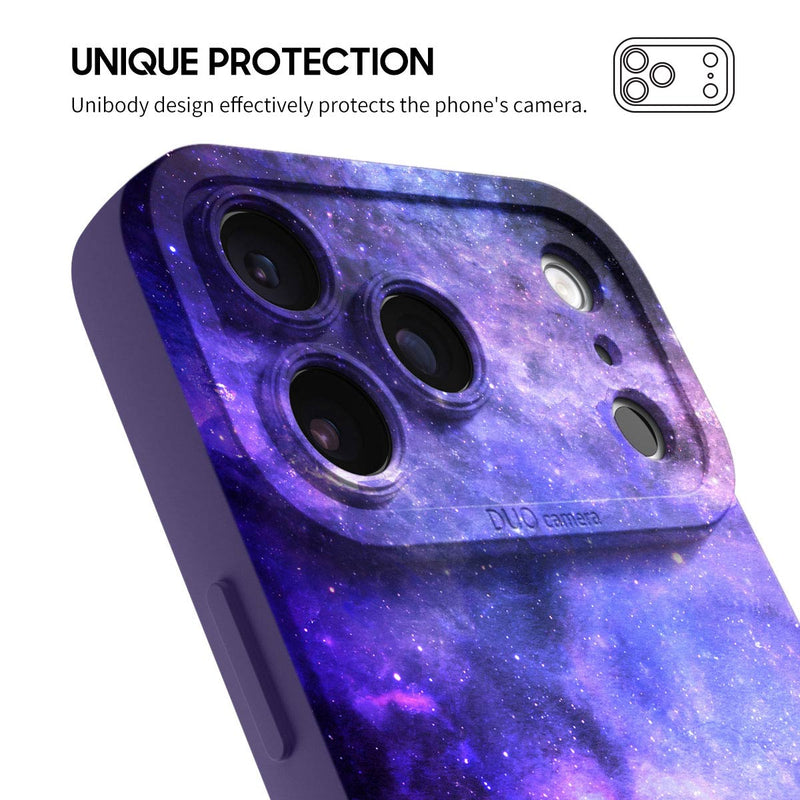 Blue-Purple Nebula - iPhone Silicone Case