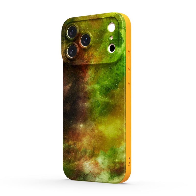 Yellow-Green Nebula - iPhone Silicone Case