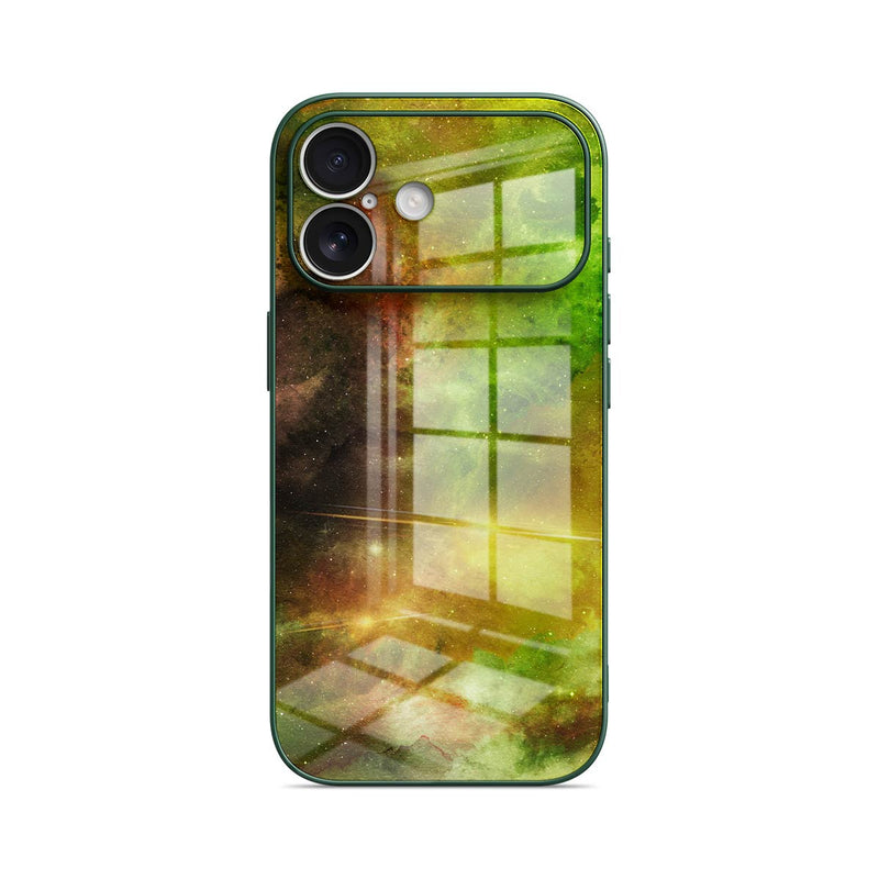 Yellow-Green Nebula - iPhone Glass Case