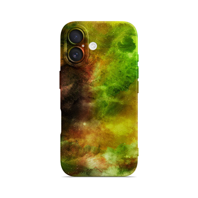 Yellow-Green Nebula - iPhone Silicone Case
