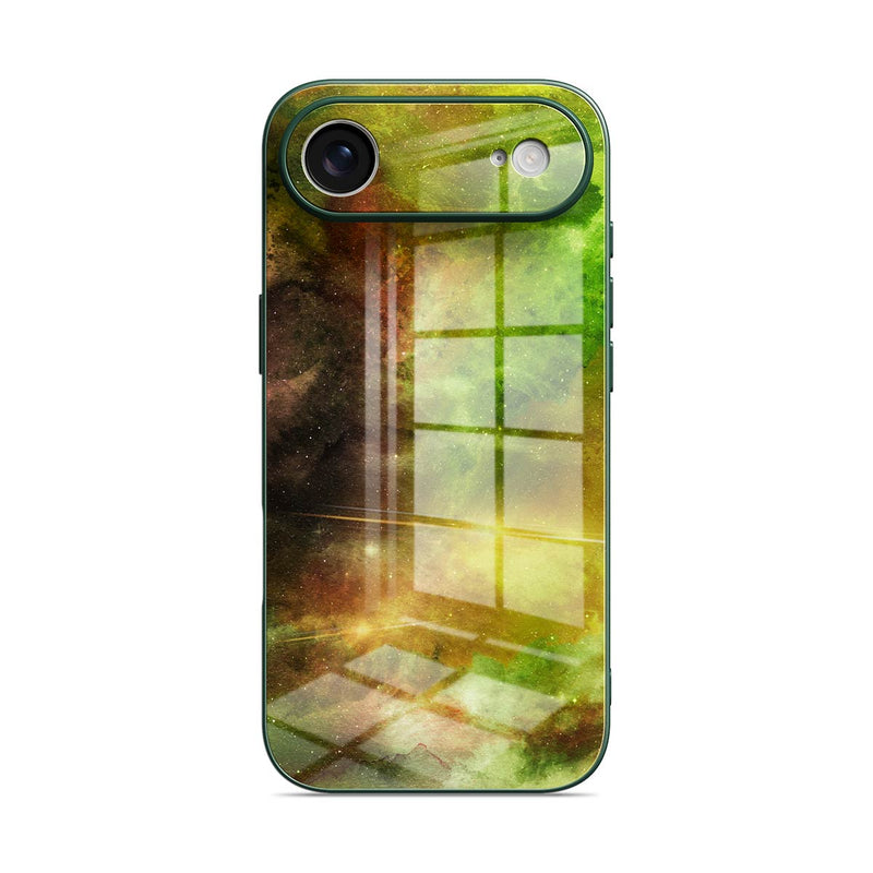 Yellow-Green Nebula - iPhone Glass Case