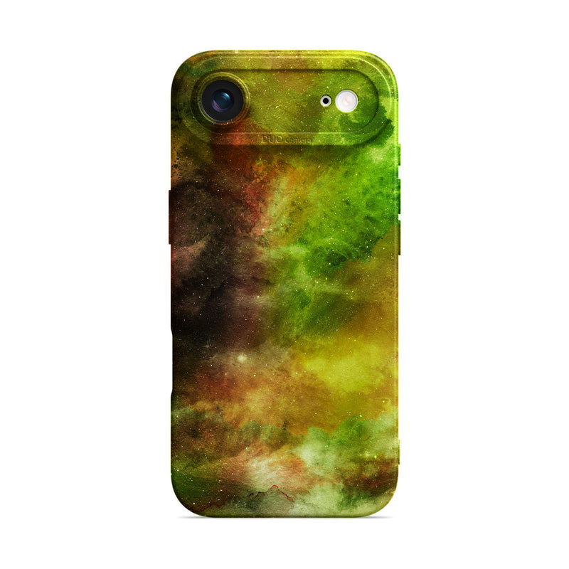 Yellow-Green Nebula - iPhone Silicone Case