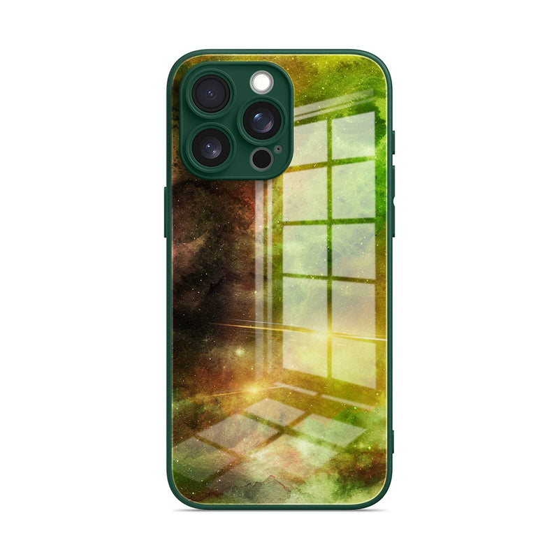 Yellow-Green Nebula - iPhone Glass Case