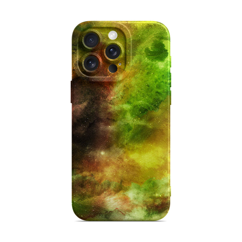 Yellow-Green Nebula - iPhone Silicone Case