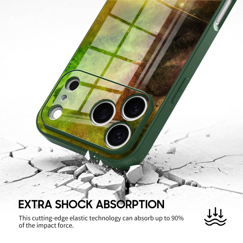 Yellow-Green Nebula - iPhone Glass Case