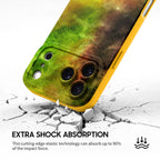 Yellow-Green Nebula - iPhone Silicone Case