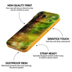 Yellow-Green Nebula - iPhone Silicone Case