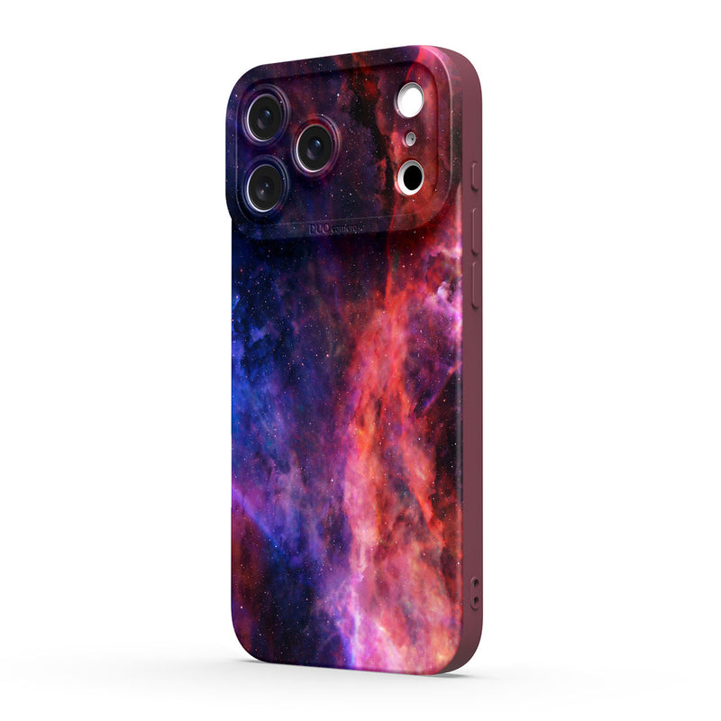 Blue Red Nebula - iPhone Silicone Case