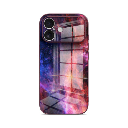 Blue Red Nebula - iPhone Glass Case