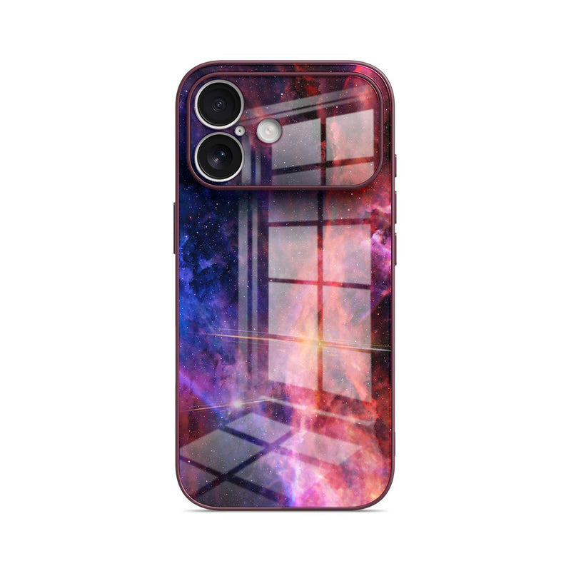 Blue Red Nebula - iPhone Glass Case