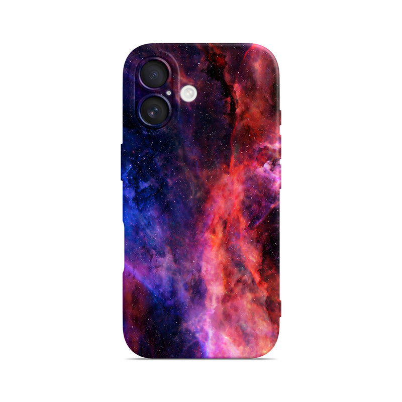 Blue Red Nebula - iPhone Silicone Case