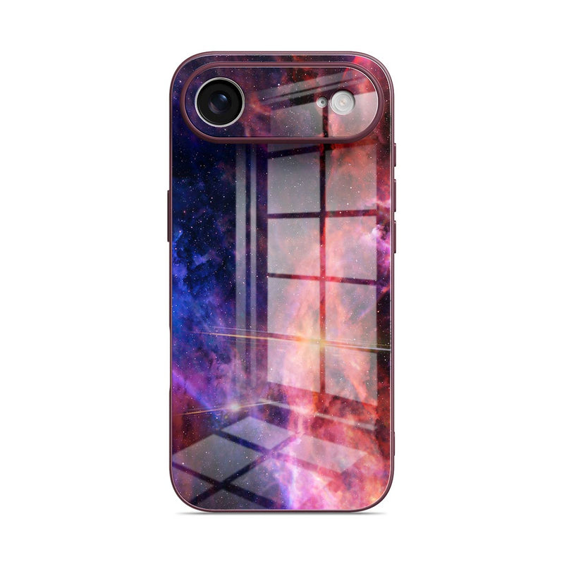 Blue Red Nebula - iPhone Glass Case